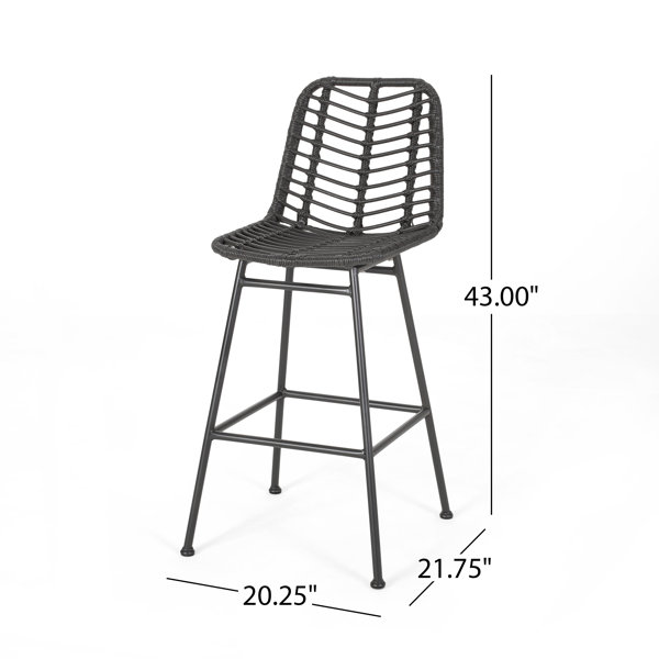 Oliver Enloe Patio Bar Stool & Reviews Wayfair